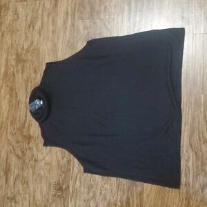 New Joan Rivers Wardrobe Builders Ribbed Knit Turtleneck  Black Sz 3X